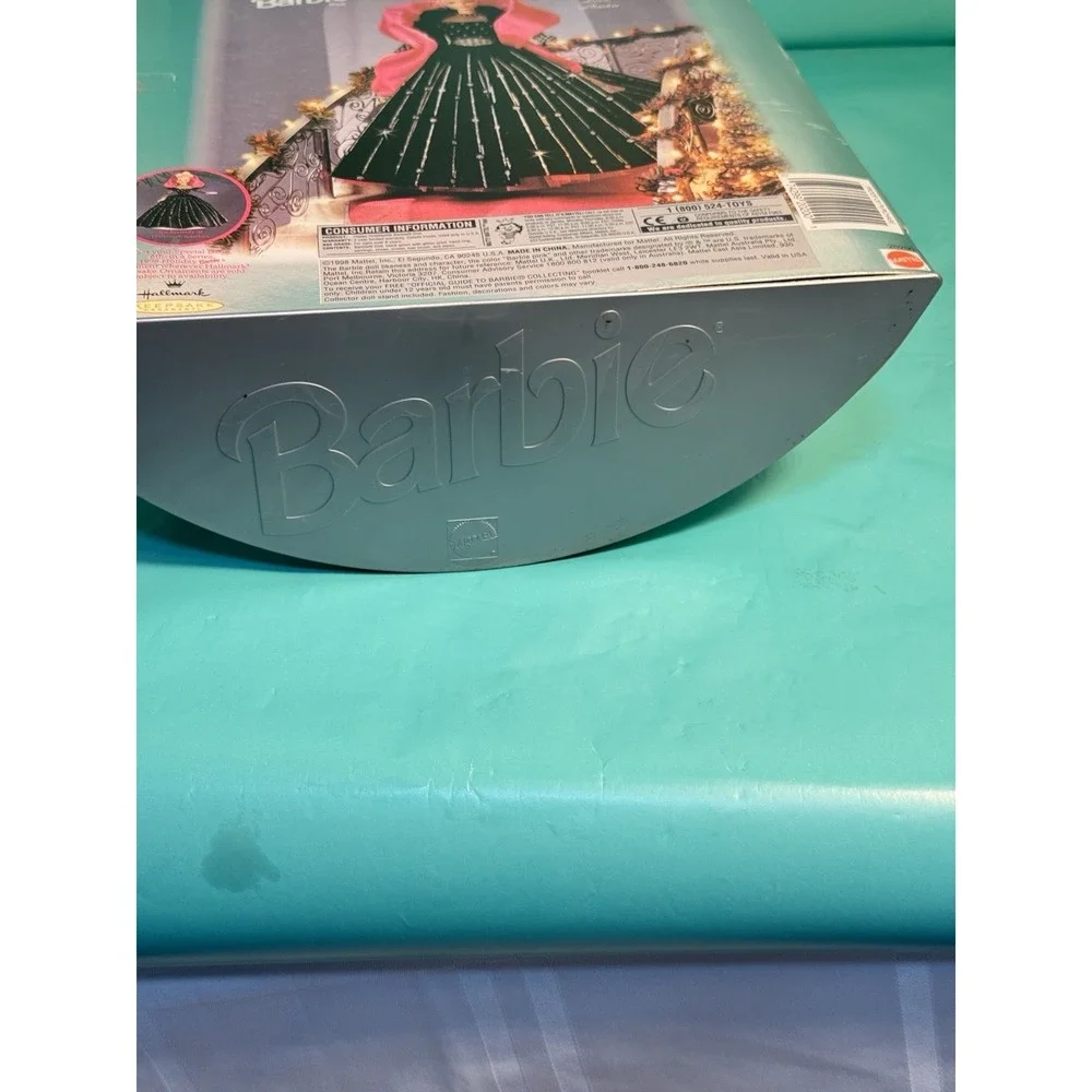 Brand New Vintage‎ 1998 Happy Holidays Barbie Collectible Pink Black Rare
